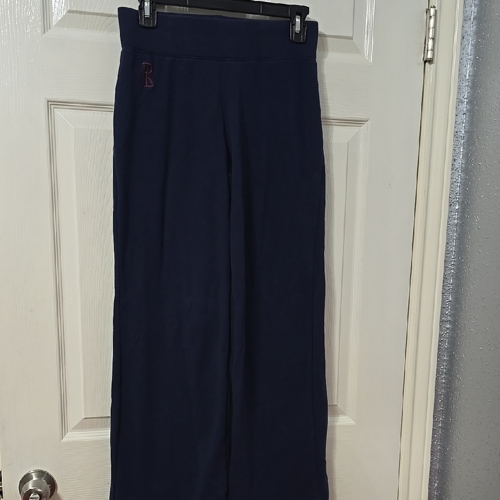 Ralph Lauren Navy Blue Wide-Leg Pants